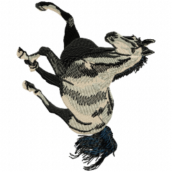 Horses Embroidery Design 12